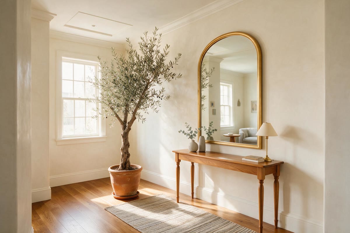 The Institute entry — light, calm, welcoming